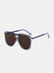 Unisex Double-layer Lens Large Frame Letter Pattern UV Protection Personality Sunglasses - #05