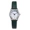 Fashion Quartz Wristwatch Small Round Dial Multichoice Leather Strap Watch Casual Jewelry for Women - Green
