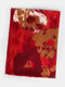 Women Artificial Cashmere Dual-use Tie-dye Calico Print Fashion Warmth Shawl Scarf - Red