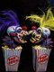 1 PC Halloween Handcrafted Art Clown Perfect Collection Dekorationen Terror Home Kreative Anime-Figuren Spielzeug - Gelb