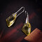 Elegant Irregular Gem Dangle Earrings Fashion Colorful Crystal Silver Earrings for Women - Yellow