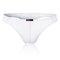 Sexy Ice Silk Breathable Smooth Thongs Underwear for Men - White