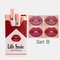 Smoke Tube Lipstick Set Matte Velvet Lipstick Cigarette Lasting Silky Smooth Lip Stick  - B