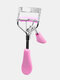 Stainless Steel And Plastic Wide-angle Comb Eyelash Curler Natural Eyelash Curl Auxiliary Tool - Pink