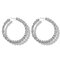 Vintage Round Irregular Earring Metal Geometric Stereoscopic Big Earrings Chic Jewelry - Silver