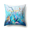 Creative Abstract Fish Ocean Painting Microfiber Cushion Cover Home Sofa Office Car Seat Art Decor - #10