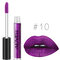 ALIVER Matte Liquid Lipstick Metallic Lip Gloss Cosmetic Waterproof Long Lasting Nude Pigments Lips  - 10#