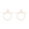 Trendy Geometric Hollow Circle Cross Stud Earrings Exaggeration  Hollow Big Earring Chic Jewelry - Gold