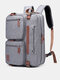 Men Casual Large Capacity Multicarry Canvas Crossbody Bag Backpack - #03