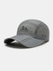 Men Ultra-Thin Quick Drying Folding Hiking Cap Sunshade Travel Sun Protection Folding Mesh Baseball Hat - Gray
