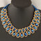 Luxury Women's Colorful Crystal Gold Exaggerated Bib Necklace Gift - Royal