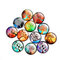 20 piezas de cristal de cristal pegatinas de refrigerador Árbol de la vida Classic Patrón Imán 3D hermosas pegatinas  - #1