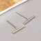 العصرية موجزة البولكا دوت مثلث أقراط مربعة ثلاثية الألوان هندسية مجوفة أقراط الأذن الشرير - 21