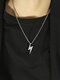 Trendy Simple Geometric-shaped Pendant Titanium Steel Stainless Steel Necklace - Silver