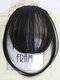 Mini Bangs Air Bangs Hair Extensions No-Trace Bangs Wig Piece - MN86 Natural Black
