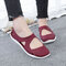 Women Casual Beach Hollow Out Jelly Flat Sandals - Red