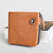 Genuine Leather Short Coin Bag Wallet For Men - Brown 1