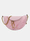 Women Cute Casual Fluffy Crossbody Bag Chest Bag Waist Bag - Pink