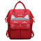 حقيبة الظهر الترفيهية الكرتون متعددة الوظائف أكسفورد حقيبة كتف عادية - أحمر