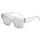 Men's Woman's Multi-color Fshion Driving Glasses Square Retro Frame Sunglasses - #07