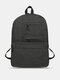 Men's Nylon Leisure Backpack Breathable Waterproof External Travel Backpack High-capacity Sports Travel Computer Bag - Black