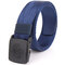 Mens Nylon Multi-color Belt Outdoor Slider Buckle Military Tactical Durable Belt Adjustable - Blue