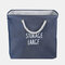 Multifunction Foldable Washing Laundry Basket Dirty Clothes Toy Storage Bag Hamper With Carry Handles - Blue