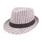 Men's Hat Striped Retro Jazz Hat Middle-aged Hat Season Visor Old Hat Hat - Khaki