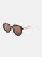 Unisex PC Full Oval Frame Sunshade UV Protection Polarized Vintage Fashion Sunglasses - #04