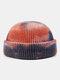 यूनिसेक्स बुना हुआ टाई-डाई मिश्रित रंग जैक्वार्ड आउटडोर गर्मजोशी ब्रिमलेस बेनी मकान मालिक कैप खोपड़ी कैप - #01