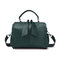 Women Leisure Solid Casual Crossbody Bag Multi-function Handbag Concise Shoulder Bag - Green