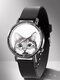 С принтом животных Мужчины Бизнес Watch Черно-белые Собаки Кошки Шаблон Женское Кварц Watch - #12