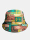 Unisex Cotton Multicolor Tribal Pattern Printing Sunscreen Casual Bucket Hat - #01