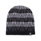 Men Winter Windproof Wool Velvet Knit Cap Warm Thick Vogue Vintage Outdoor Casual Ski Cycling Beanie - Black