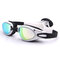 Men Women Seal Waterproof Adjustable Removable Transparent Lens Outside Swimming Glasses - Black