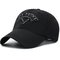 Mens Womens Summer Vogue Letter Adjustable Baseball Hat Outdoor Casual Sports Sunshade Cap - Black
