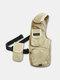 Men Fashion Oxford Waterproof Crossbody Bag Tactical Package - Khaki