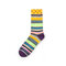 Men's Women's Classic Geometric Plaid Striped Cotton Tube Socks Casual Cozy Socks - #1