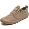 Men Ice Silk Cloth Non Slip Breathable Quick Drying Casual Driving Shoes - Khaki