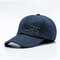 Mens Wild Adjustable Simple Style Thicken Protect Ear Warm Windproof Baseball Cap Outdoor Sports Hat - Blue