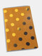 Women Acrylic Artificial Wool Dual-use Dot Print Fashion Warmth Shawl Scarf - Yellow