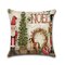Retro Cartoon Christmas Santa Linen Throw Pillow Case Home Sofa Christmas Gift Art Decor - #1