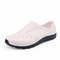 Men Hollow Out Outdoor Beach Sandals Casual Waterproof Shoes - White