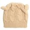 Cute Cat Ear Devil Slouch Beanie Hat Crochet Knitted  Braided Winter Warm Cap - Beige