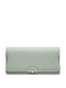 Women Artificial Leather Brief Large Capacity Long Purse Casual Elegant Fashion Wallet - Green