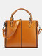 Women PU Leather Anti-theft Crossbody Bag Handbag Shoulder Bag - Brown