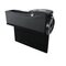 Car Seat Storage Box Gap Storage Bag Garbage Car Multi-Function Leather Water Cup Holder - Black