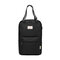 Women Solid Handbags 15.6 Inch Nylon Multifunction Waterproof Casual USB Charging Backpack   - Black