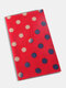 Women Acrylic Artificial Wool Dual-use Dot Print Fashion Warmth Shawl Scarf - Red