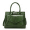 Women Snake Pattern Tote Bag Casual Large Capacity Crossbody Bag - Green